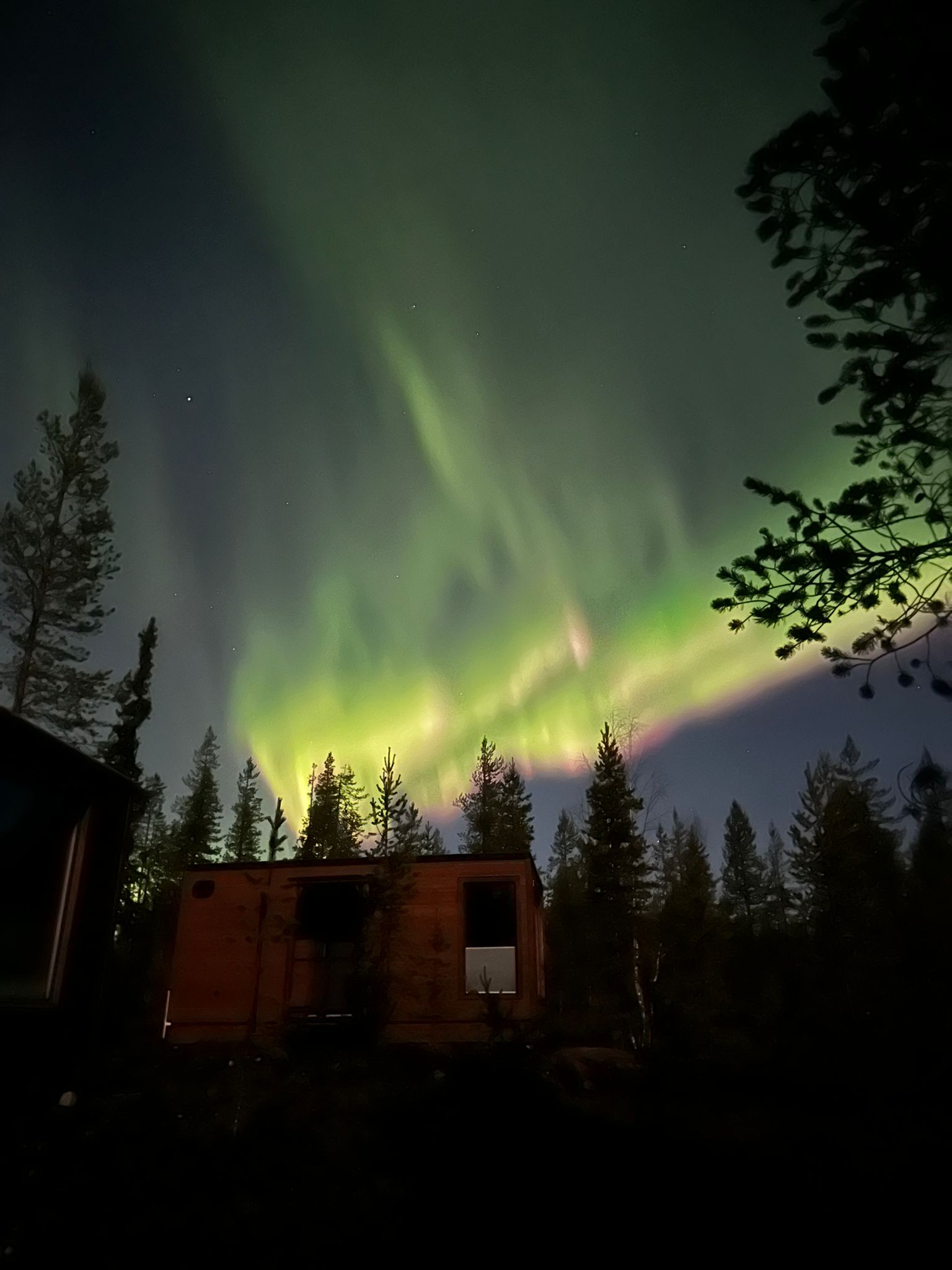 Nordlichter im Herbst in Lappland Hungrytravelfamily