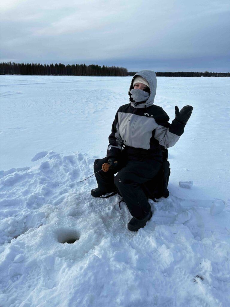 Ice Fishing Lapland Hungrytravelfamily