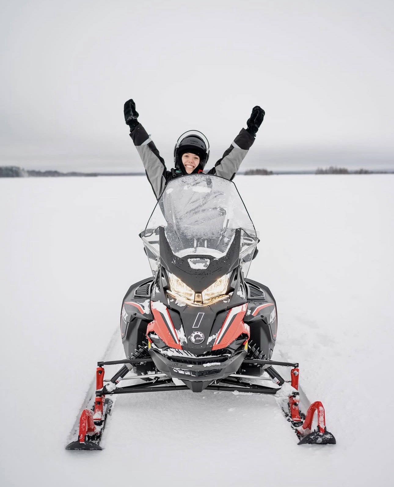 Snowmobile activity Rovaniemi Lapland Hungrytravelfamily