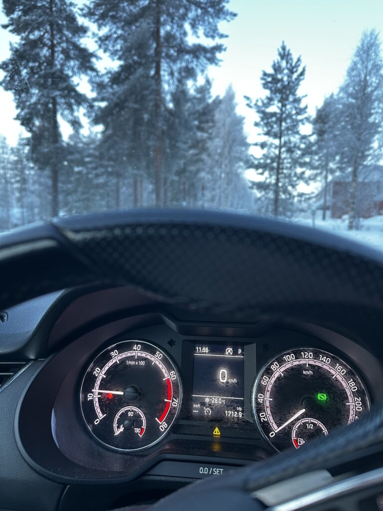 Finland Lapland winter road Hungrytravelfamily