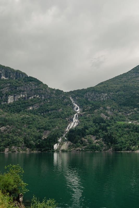 Waterfall in Odda — art print by Joona Heinonen