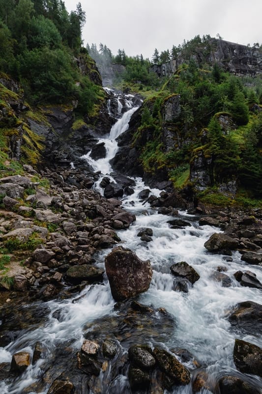 Waterfall in Skare — art print by Joona Heinonen