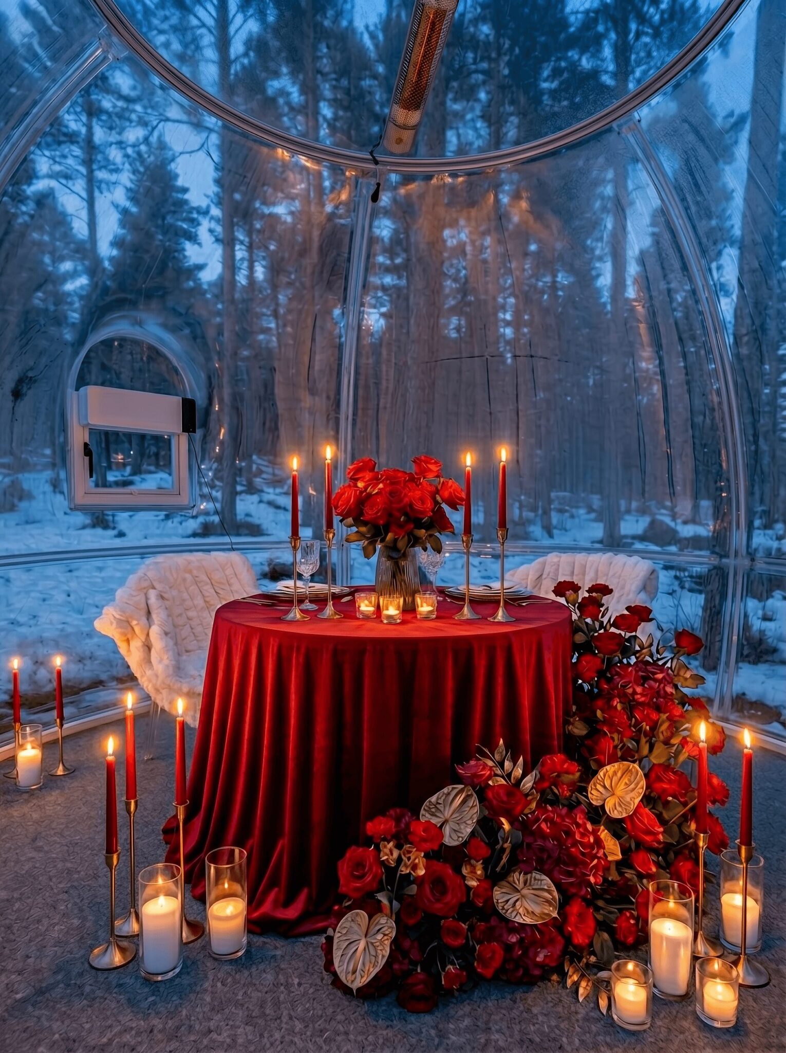 Dinner in the glass dome — Rovaniemi Weddings