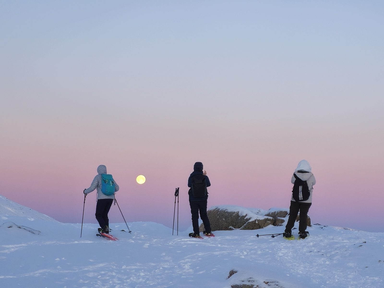 Fjord and mountain views on the Arctic Snowshoe Hike; photo from Legendary Adventure.