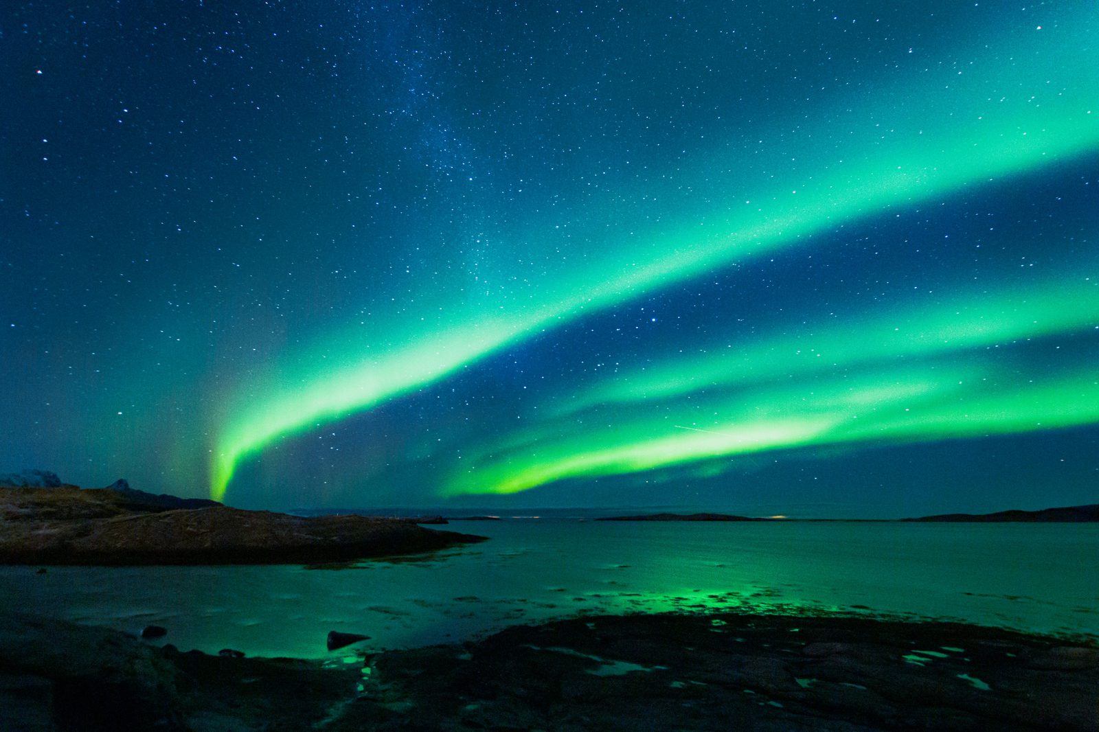 The private northern lights chase welcomes all ages. Photo from Legendary Adventure's private tour.