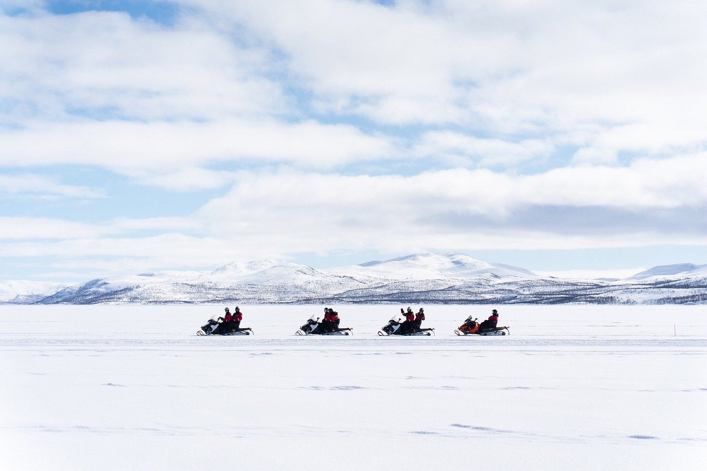 Legendary Adventure's private snowmobile safari is priced per group and booked by contacting the operator.